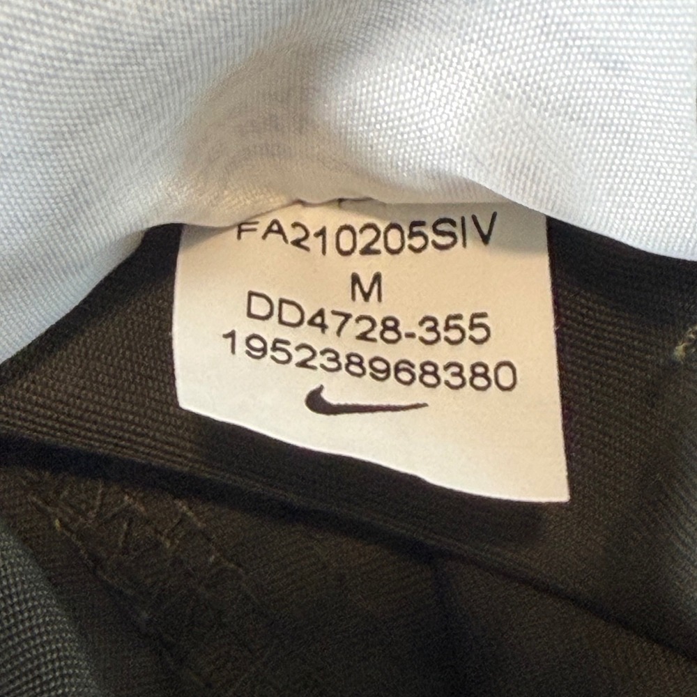 Nike Cargo Shorts Men Medium‎ Olive Green DD4728-355 Cotton Nylon Sportswear - Picture 3 of 11